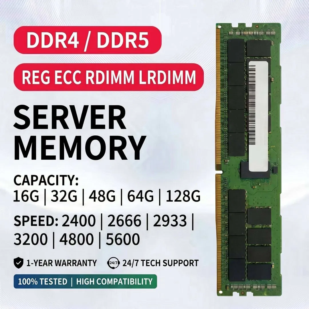 DDR4 DDR5 Modul Memori DIMM RAM untuk Penempatan Server RAM Kelas Server yang Andal Modul Memori RAM dengan Operasi Andal untuk Peningkatan Penyimpanan RAM Data pictures & photos