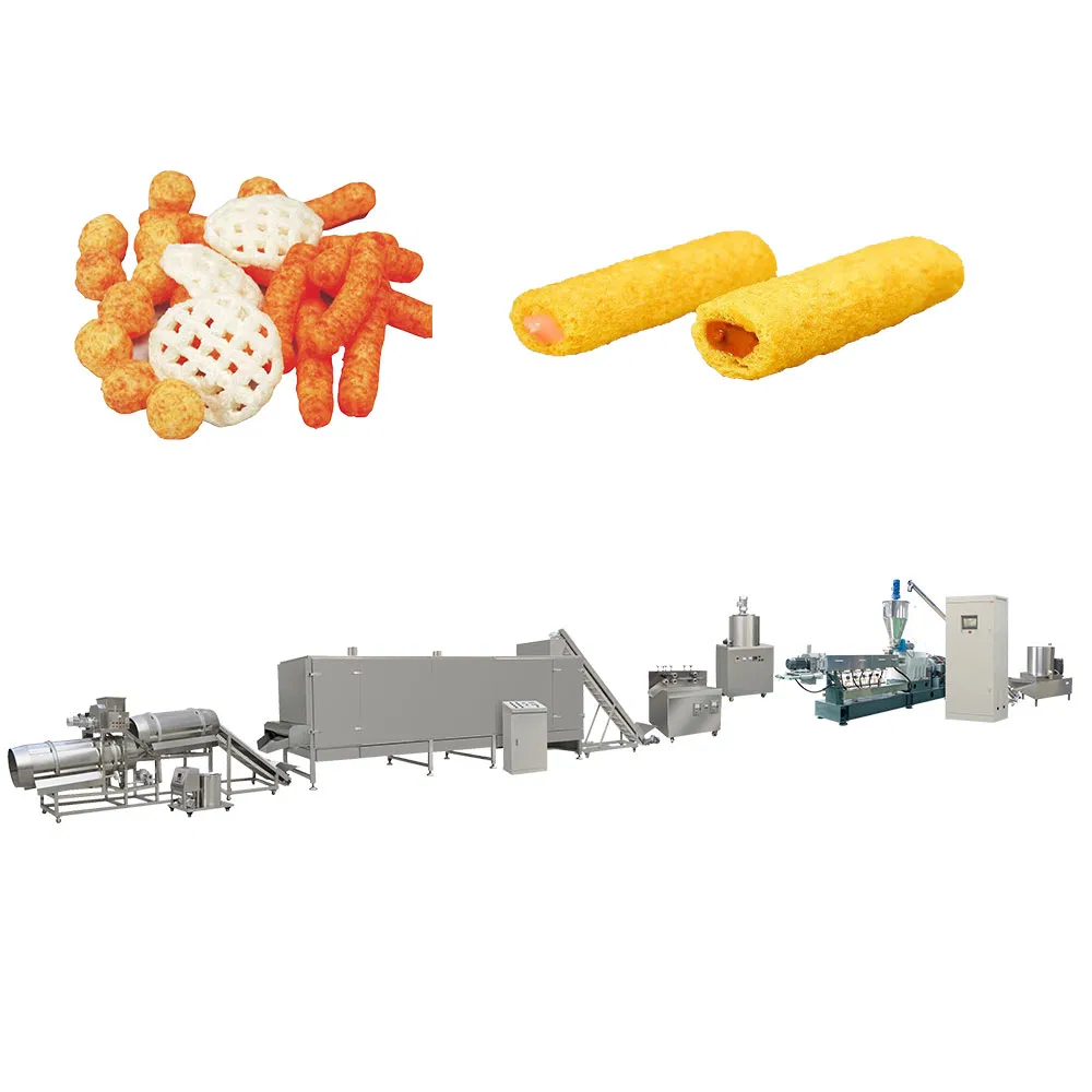 Linha de Produção de Extrusora de Snacks de Milho Puff, Máquina de Fazer Snacks de Arroz pictures & photos