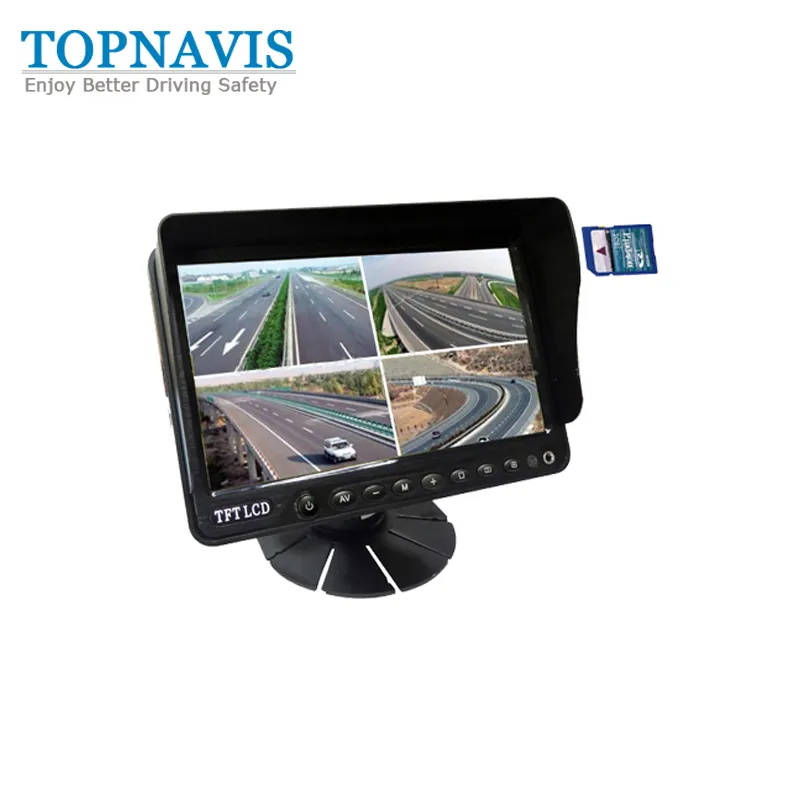 7 Zoll Rückfahr- / Rückansicht / Rückspiegelmonitor mit integriertem DVR pictures & photos