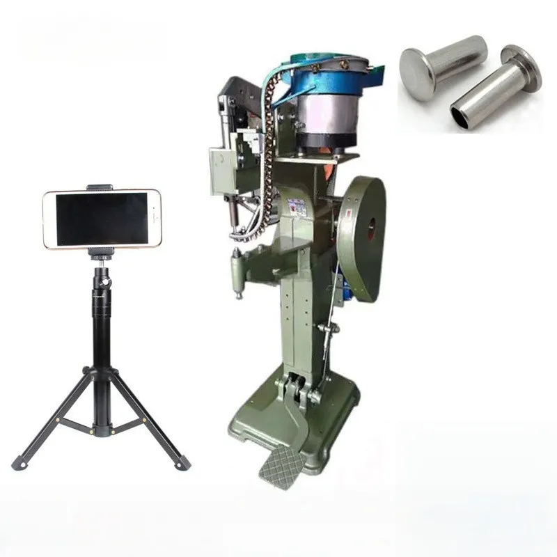 Máquina de remachado automático, máquina de remaches semitubulares para la fabricación de artículos de cuero y bolsos pictures & photos