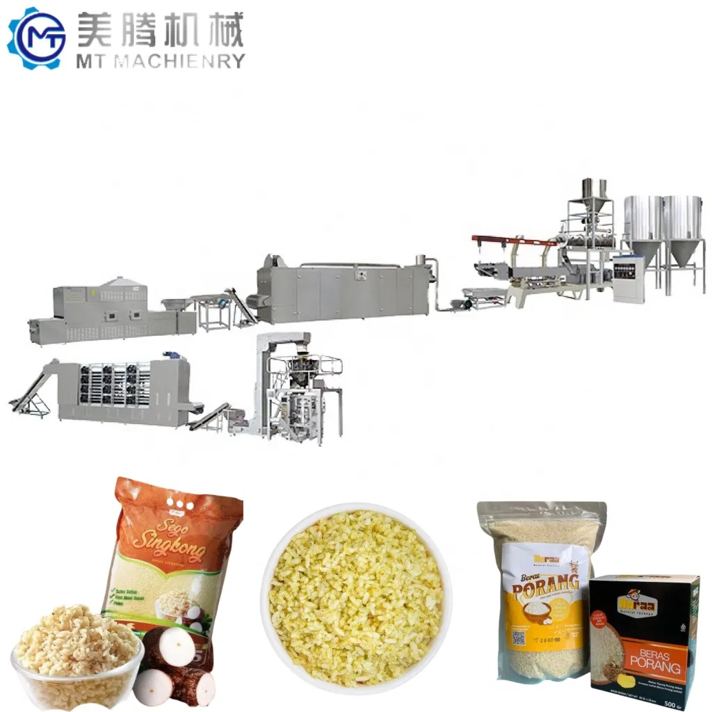 Ligne de traitement de riz artificiel, extrudeuse à souffler du riz, machine à brasser instantanément le riz pictures & photos