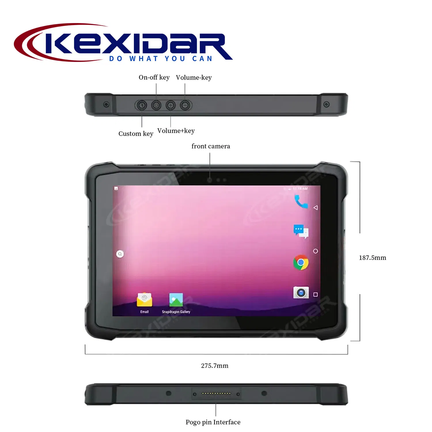 サンプルカスタマイズバーコードスキャナー IP65 グレード防水頑丈極限タブレットPC 8000mAh 10.1 インチ頑丈タブレットAndroid pictures & photos
