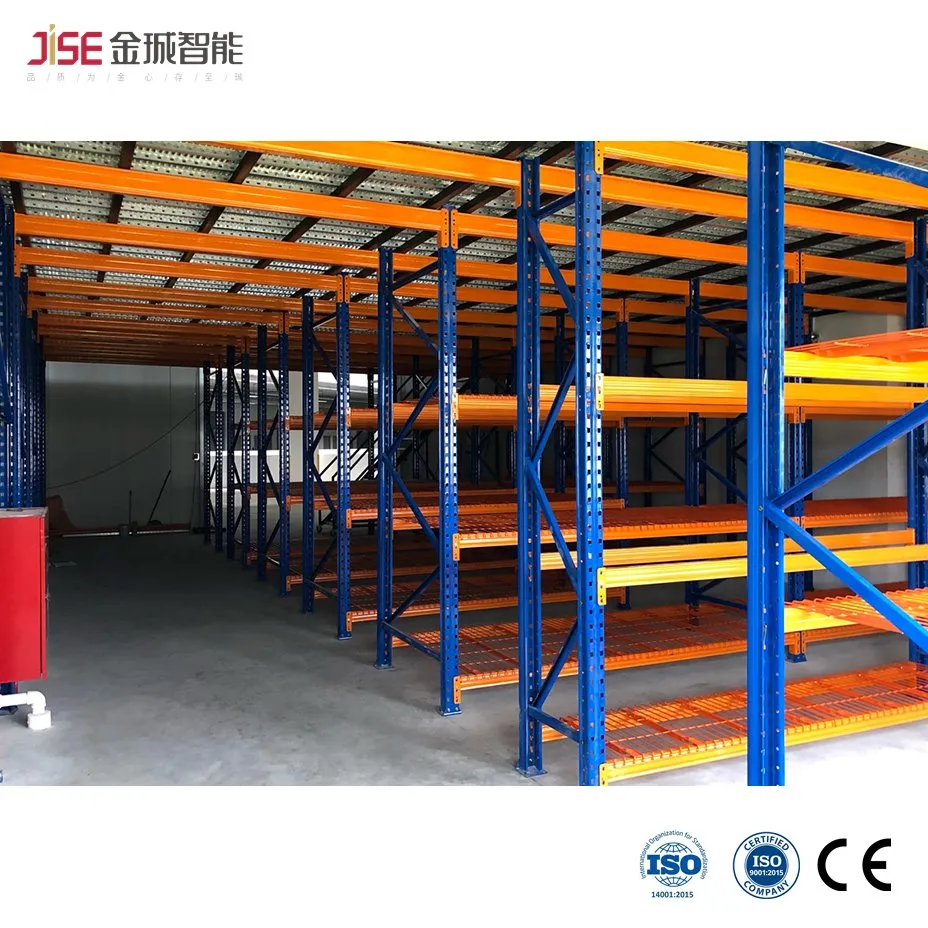 Rak Gudang Racking Masuk Racking Kereta Otomatis Rak Penyimpanan Multi Mendukung Mezanin pictures & photos