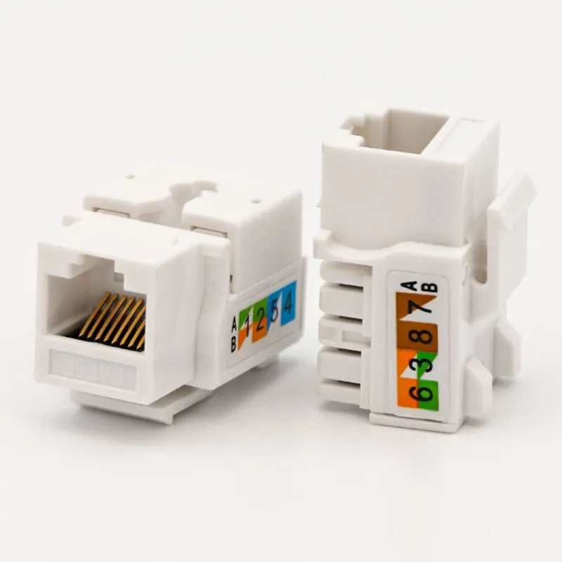 8p8c UTP RJ45 Cat5e Keystone-Jack-Modul mit vergoldeten Kontakten für LAN-Netzwerkverkabelungssysteme pictures & photos