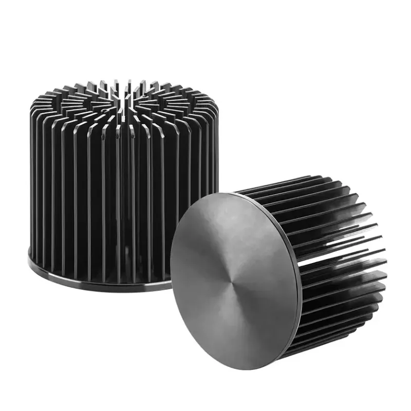 Raffreddatore a LED rotondo anodizzato in alluminio con pin fin per dissipatore di calore pictures & photos