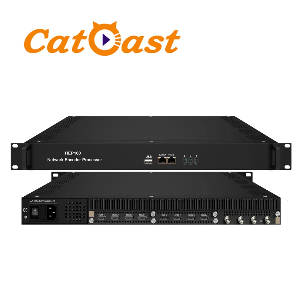 12 Saluran HDMI SDI CVBS ke IP H. 265 Pengkode Media Jaringan Melalui UDP Rtp Rtsp Rtmp HTTP Hls Streaming pictures & photos