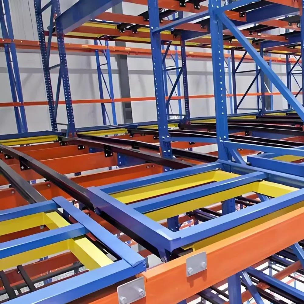 Fabrikpreis Rückschubregalsysteme maßgeschneiderte Tiefregal-Palettenregale pictures & photos