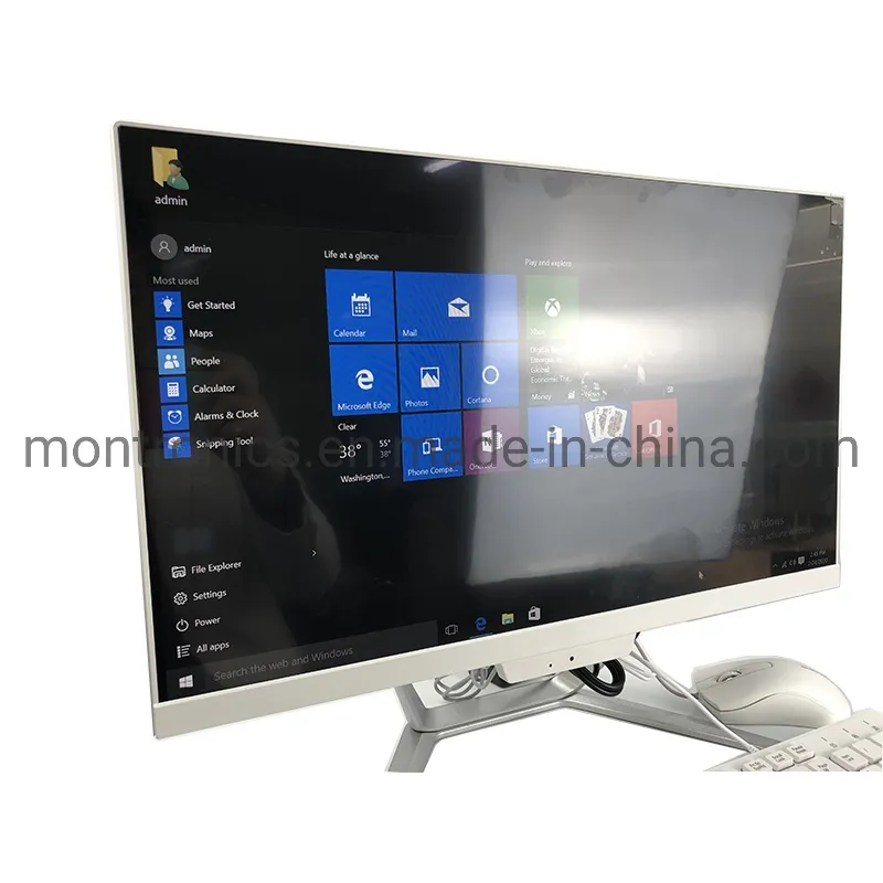 Weißes Shell-Rahmenloses Desktop-All-in-One-Computer Büromaschine Spiel-All-in-One-Gerät pictures & photos