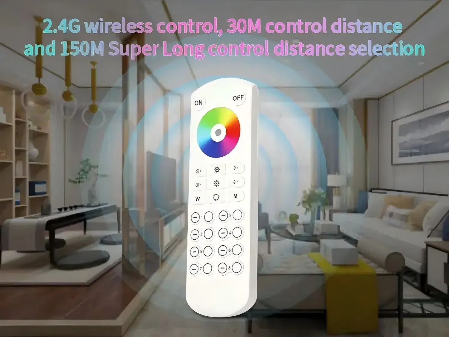 RGB RGBW Rgbcct 150m Lange bedieningsafstand 8 Zone afstandsbediening PWM LED-strip RF afstandsbediening voor LED pictures & photos