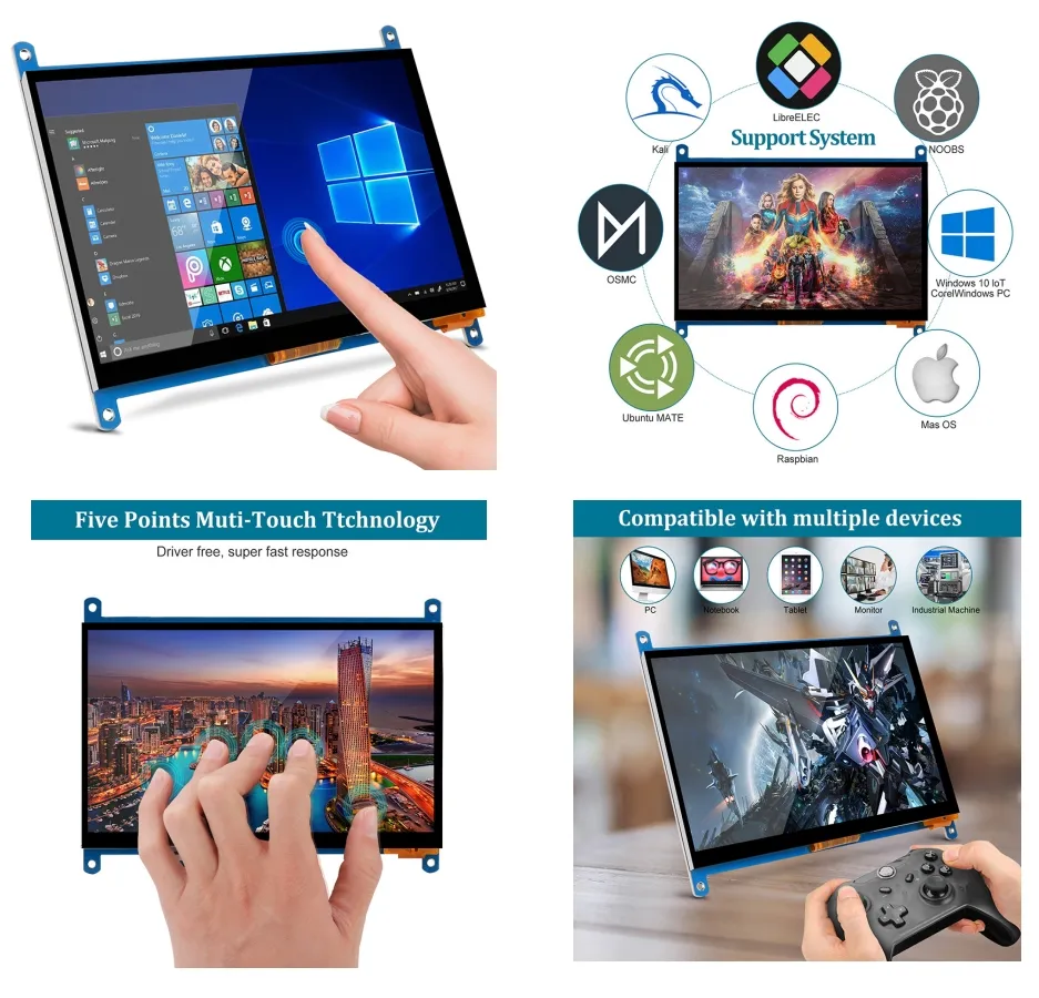 Özelleştirilmiş Araba Video Dokunmatik Ekran Raspberry Pi LCD Modülü pictures & photos