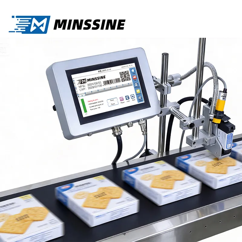 Zh100 7 Stampante a getto d'inchiostro con schermo touch da un pollice, altezza di stampa di mezzo pollice, codificatore intelligente inline per data e ora pictures & photos