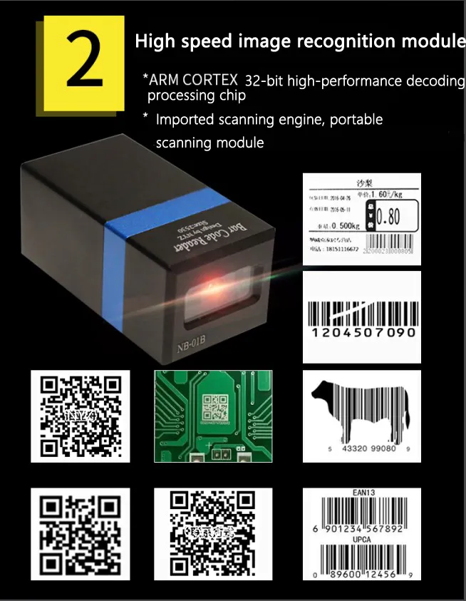 Hochleistungs-Barcodescanner Handheld Tragbarer Barcode programmierbarer Scanner pictures & photos