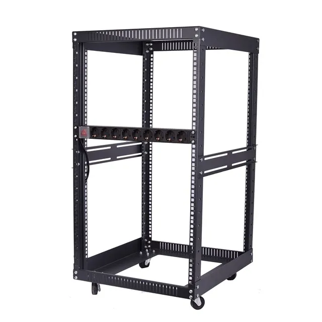 Produzione 4 Posto Telaio Aperto Rack Dati con Ruote per Networking pictures & photos