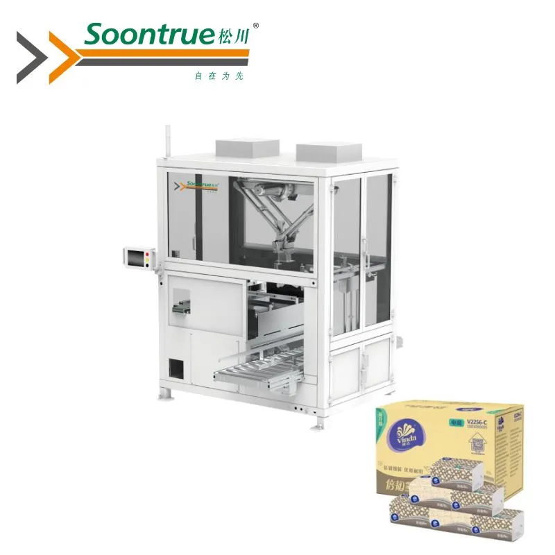 Macchina automatica per il confezionamento di fazzoletti in scatola, sistema di carico automatico ad alta velocità con controllo servo, programmazione PLC, stabile per alimenti, prodotti farmaceutici ed elettronica pictures & photos