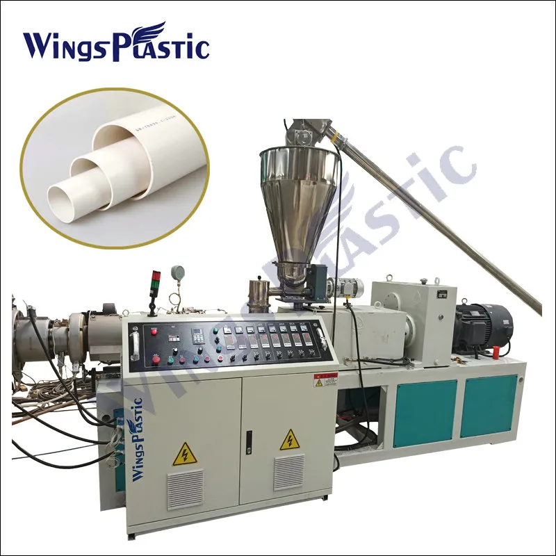 Linha de Fabricação de Tubos de PVC com Rosca Automática Máquinas Extrusoras de PVC para Tubos Elétricos pictures & photos
