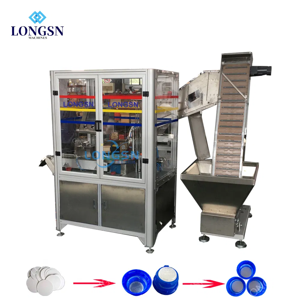 Kappenverkleidungseinlegemaschine Deckelstopfmaschine Kappenverpressmaschine pictures & photos