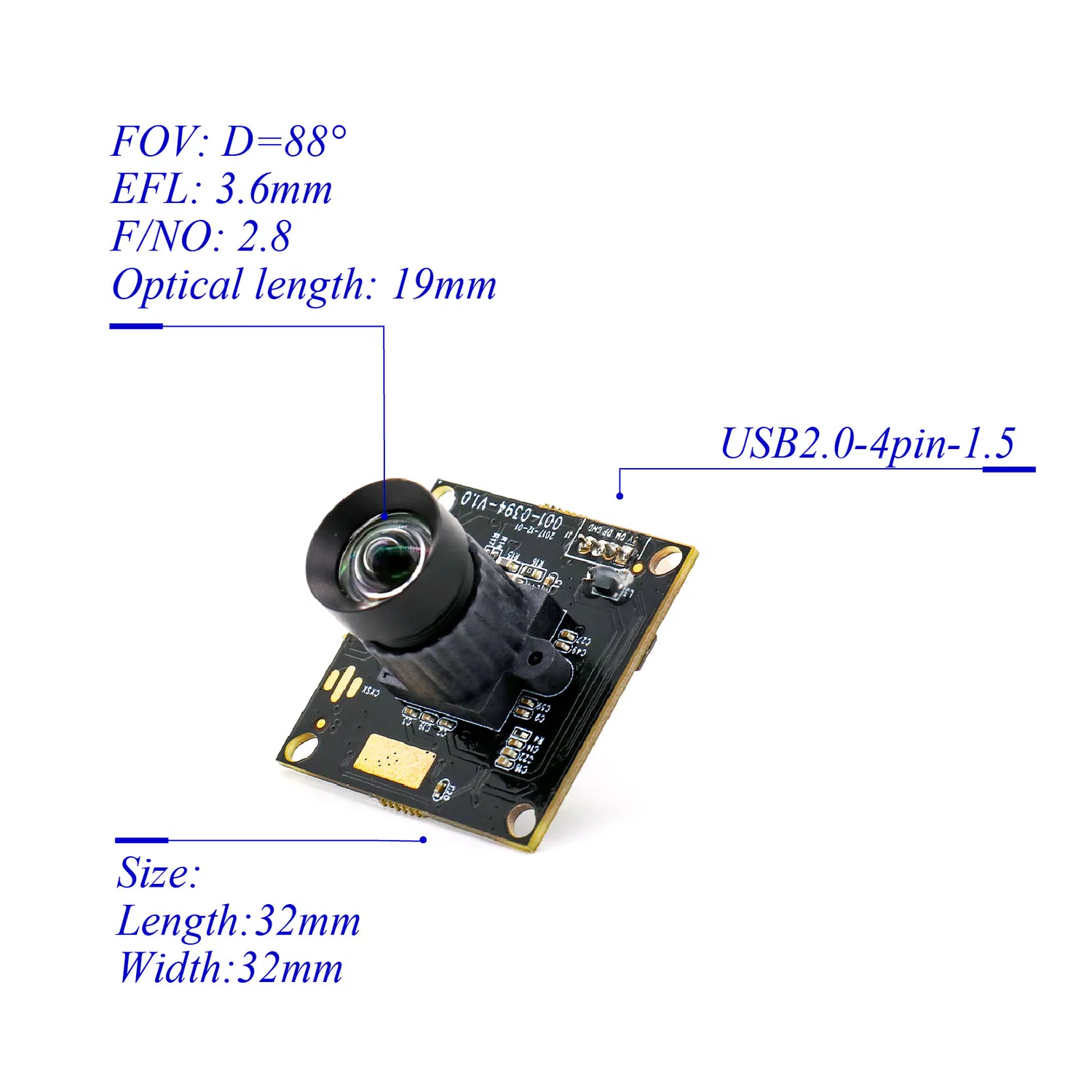 2MP โมดูลเซ็นเซอร์ Ar0230 2MP เอช. 264 96dB โมดูลกล้อง CMOS ที่มีช่วงไดนามิกกว้างพร้อมไมโครโฟน pictures & photos