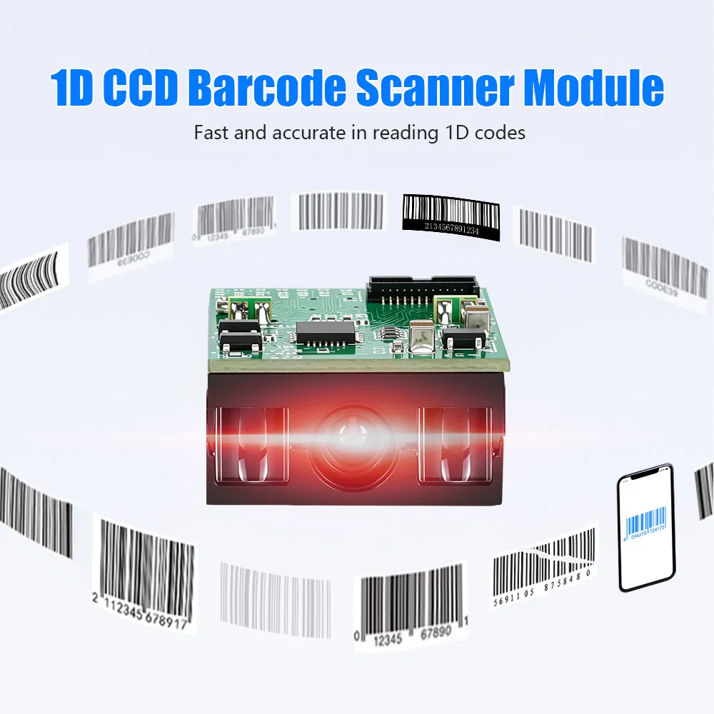 Dimensioni Mini 1d Motore di scansione CCD incorporato Supporto codici fuzzy incompleti Modulo scanner di codici a barre pictures & photos