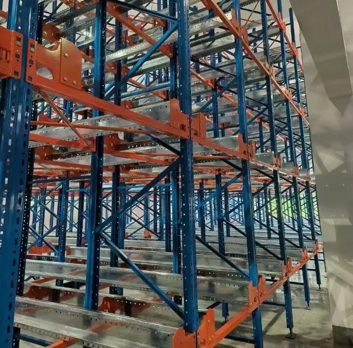 Sistema de estanterías automáticas de palets multifuncional, estanterías de almacenamiento para almacenes, estanterías con carretilla radiofónica para equipos de seguridad en almacenes pictures & photos