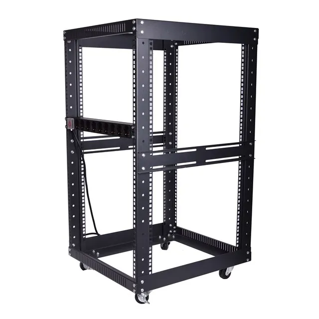 12u 14u Server Rack Offenes Gestell mit Rollen 4 Post Schnelle Montage 19 Zoll Datenrack pictures & photos