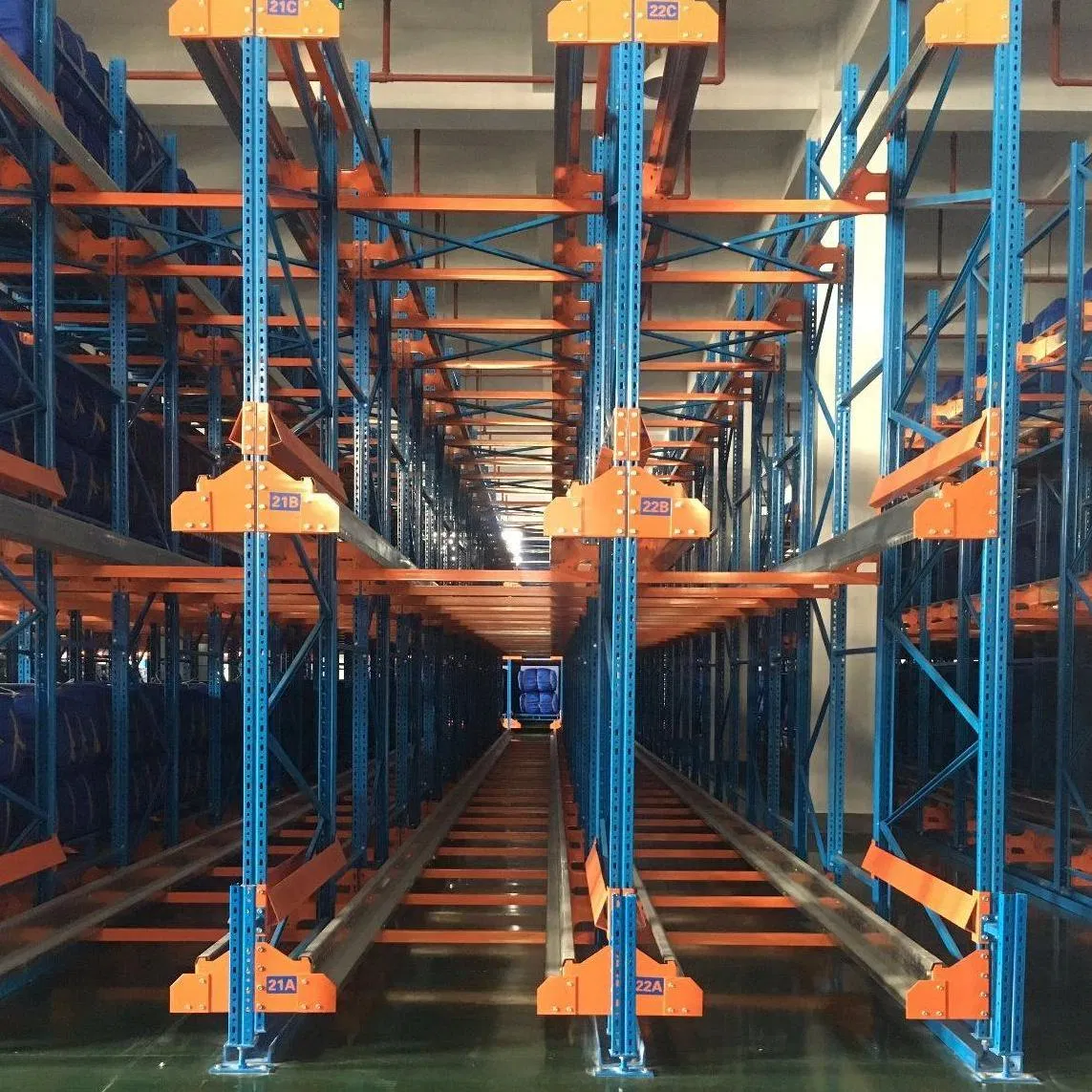 Sistem Penyimpanan Otomatis Gudang Rak Otomatis Kereta Pallet Rak Shuttle Sistem Fifo pictures & photos