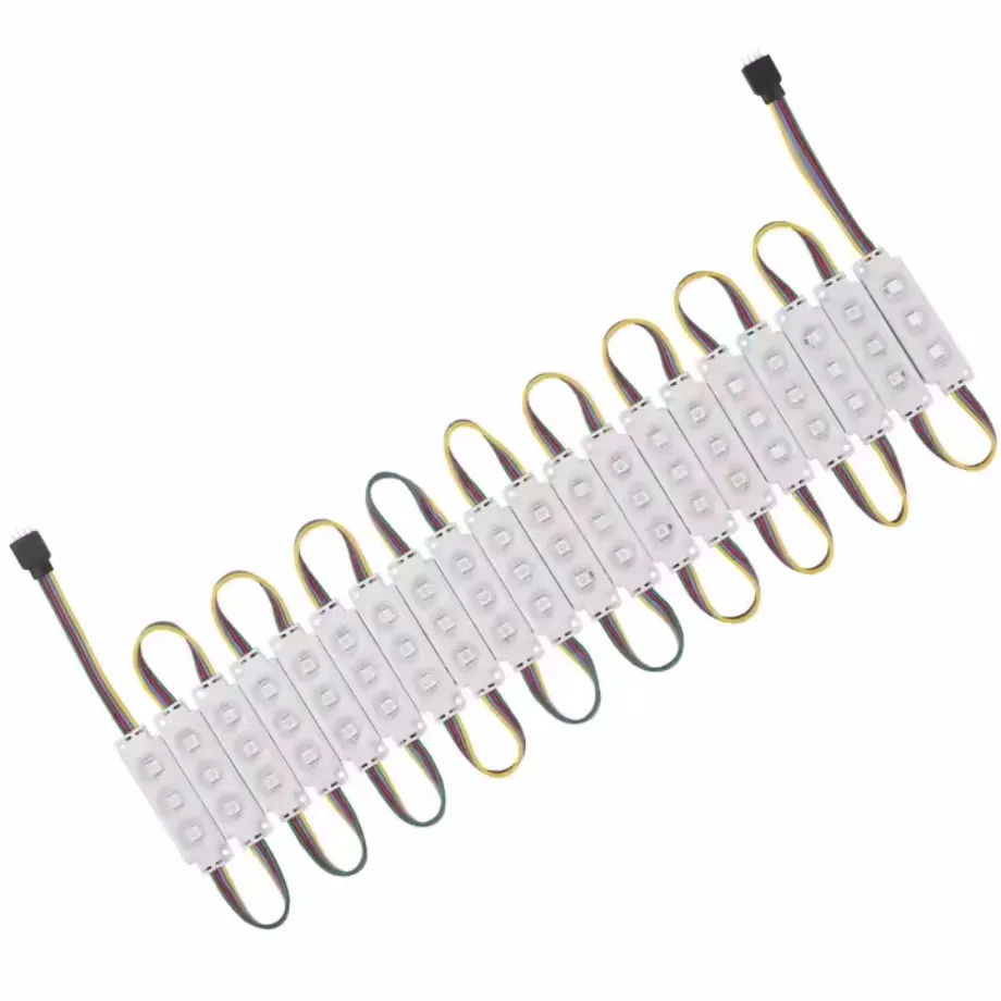 RGB LED Modul SMD 5050 LED Hintergrundbeleuchtung Pixelmodul für Schriftzug DC12V 3LED IP65 Wasserdicht 0.72W RGB LED Schild Modul Wasserdichtes LED Modul pictures & photos