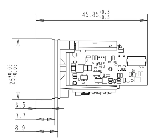 Mô-đun cảm biến đo khoảng cách laser tích hợp giao diện Coreuart Ttl cho máy bay không người lái, mô-đun laser đo khoảng cách, cảm biến khoảng cách laser, thiết bị tìm khoảng cách laser pictures & photos