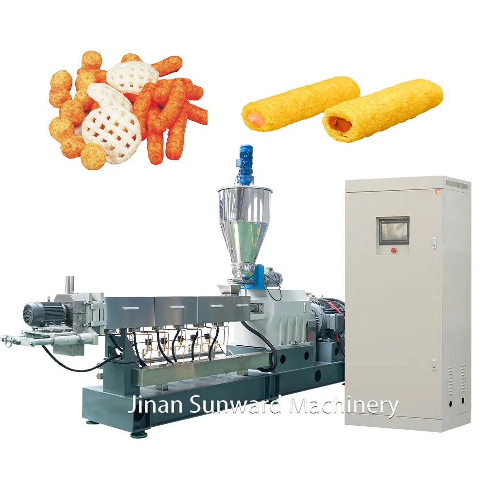 Linha de Produção de Extrusora de Snacks de Milho Puff, Máquina de Fazer Snacks de Arroz pictures & photos