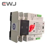 125A 2pole Bộ chuyển đổi tự động nguồn AC cho máy phát điện, công tắc chuyển đổi ATS gắn trên thanh DIN