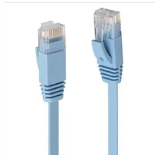 Cat5e 평면 구리 UTP와 RJ45 커넥터 패치 코드로 빠른 연결성
