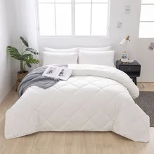 Luxueuze Effen Kleur Polyester Microfiber Dekbedset voor Thuis