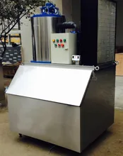 1000kgs Máquina de Gelo em Flocos Comercial para Processamento de Frutos do Mar