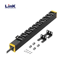 PDU 19 Pulgada 12 Camino IEC C13 3 Fase Unidad de Distribución de Energía Enchufe para Armario de Red