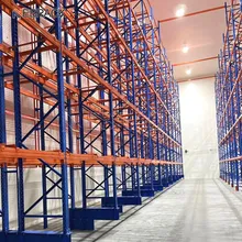 Sistema di scaffalature a doppia profondità in acciaio regolabile selettivo per magazzino pesante