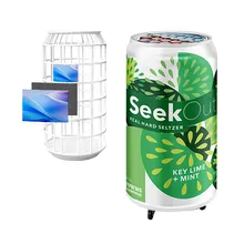 Tela de Publicidade LED em Forma de Lata, Tela LED Publicitária em Cores para Cerveja e Refrigerante