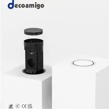 Prise de bureau à contrôle tactile Decoamigo avec fonction d'alimentation LED et minuterie