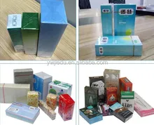 Zigaretten Tee Geschenkbox Kunststofffolien Verpackung Cellophan Maschine für starre Kosmetikbox