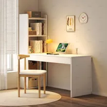 Moderno Tavolo da Trucco in MDF con Design Semplice e Armadietto di Stoccaggio Integrato