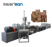 เครื่องผลิตโปรไฟล์หน้าต่างพลาสติกไม้หลายฟังก์ชัน PVC WPC สายการอัดรีดโปรไฟล์ UPVC
