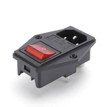 Pres socket con interruttore a levetta presa AC 3 presa di alimentazione con connettore portafusibile
