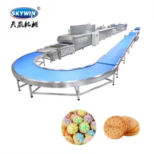 Máquina de hacer galletas completamente automática, máquina de galletas, línea de producción Hello Panda