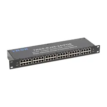 Protetor de Surto Ethernet RJ45 Arrester de Raios Ethernet SPD 24 Interface Protetor de Surto de Rede Rackmount Protegendo Computador
