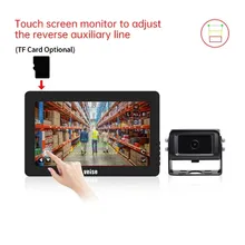 10.1inch Monitor Touchscreen HD Impermeabile con Linea Guida Inversa Personalizzata per Sistemi di Telecamera di Retromarcia