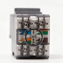 CAT6 UTP 180 Abschluss RJ45 Keystone-Buchse ungeschirmtes Netzwerkmodul