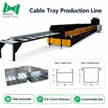 Máquina de formación en frío para la fabricación de bandejas de cable tipo escalera, máquina de bandejas de cable y máquina de formación de bandejas de cable CE ISO
