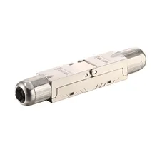 Conector de Módulo de Extensión de Ethernet Acoplador en Línea Blindado CAT6A RJ45 Conector de Módulo de Extensión de Ethernet Acoplador en Línea Blindado CAT6A RJ45
