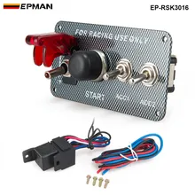 لوحة مفتاح الإشعال من إيبمان 12V زر بدء تشغيل المحرك مع LED ومفتاح تبديل Ep-Rsk3016 لسيارة السباق