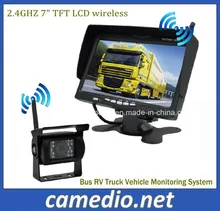 Draadloos Bus RV Vrachtwagen Voertuig Bewakingsysteem 7 Inch Monitor + Vrachtwagen Draadloze Achteruitkijkcamera Systeem Kit