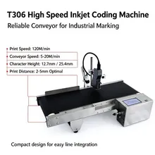Automatische Tisch-Inkjet-Codiermaschine, Mindesthaltbarkeitsdatum-Drucker, TIJ-Inkjet-Druckmaschine