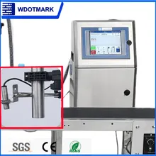 Máquina de Impressão por Jato de Tinta de Alta Velocidade Contínua, Codificador Industrial de Jato de Tinta, Data de Validade, Código QR, Impressora de Plástico HDPE Máquina de Impressão por Jato de Tinta de Alta Velocidade Contínua, Codificador Industrial de Jato de Tinta, Data de Validade, Código QR, Impressora de Plástico HDPE